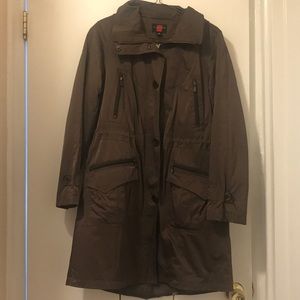 Olive Hooded Trench Coat by Gallery.